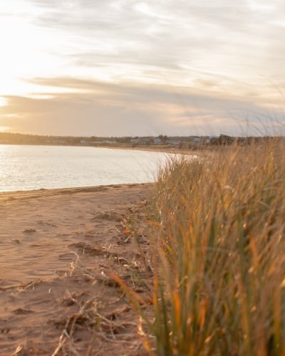Souris Beach at sunset